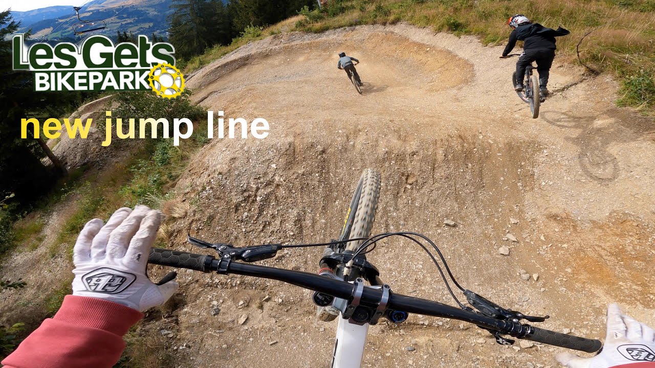 New jump line ; les Gets bike park ; 2023