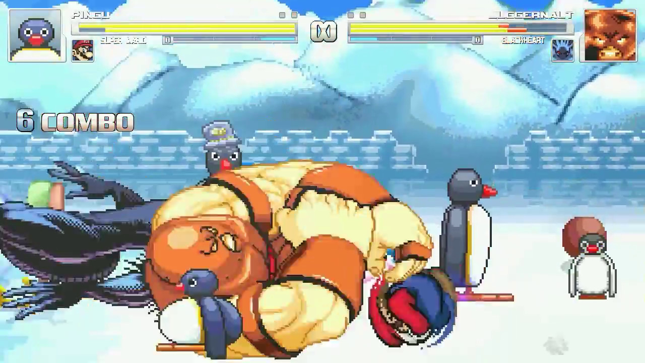 AN Mugen Request #937: Pingu & Super Mario VS Juggernaut & Black Heart
