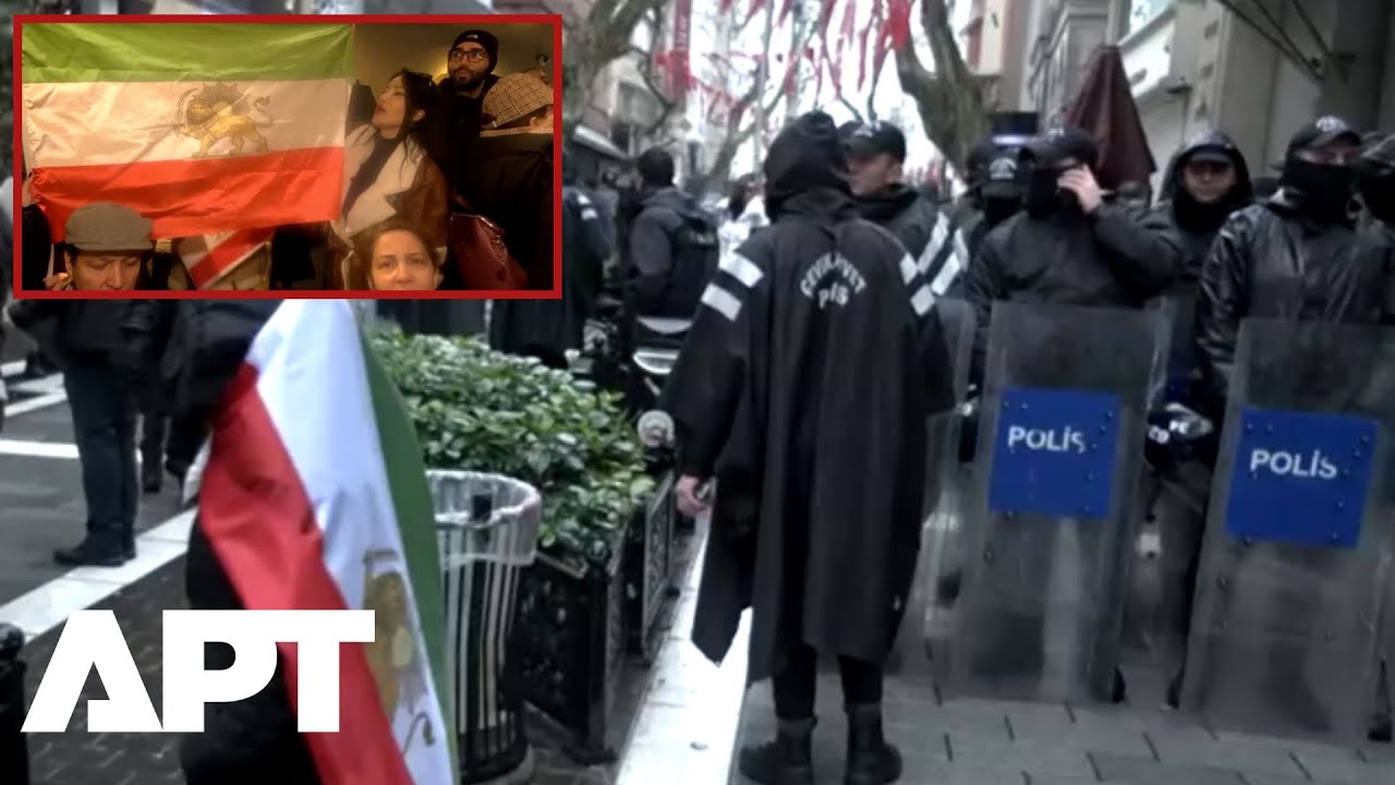 Tensions in Istanbul as Turkish Police Stop Iranian Protest at Consulate | APT