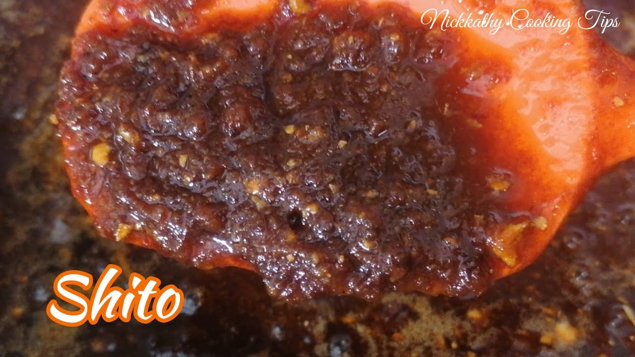 Ghana's Famous Black Chilli Sauce / shito recipe / Authentic Black sauce oil
