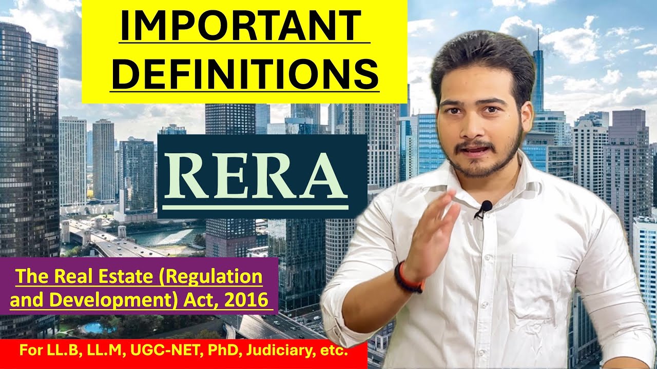 Important Definitions under RERA Act 2016 | Section 2 Explained | Promoter, Allottee, Carpet Area