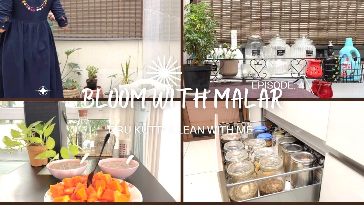 Kitchen reset | Clean and organize | Papaya harvest | Simple joys of home 🍈 | healthy breakfast 🥣
