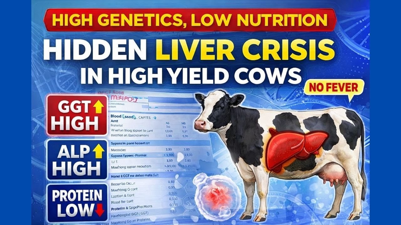 Liver function in cows - off feed & production break down