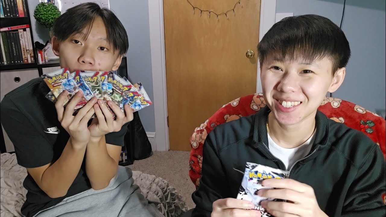 Opening Scarlet & Violet Pokémon Cards With My Brother 