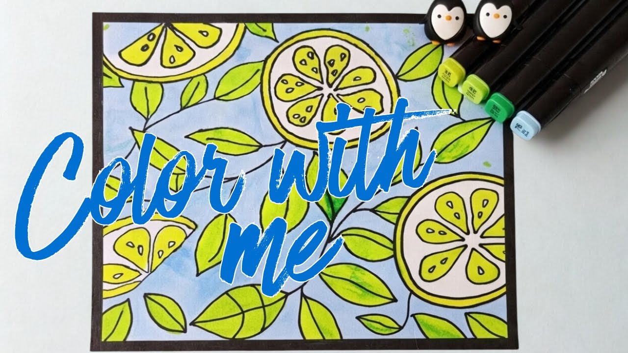 ASMR Coloring | Can You Count How Many Times the Rooster Crows? | Countryside sound 🍋🐓