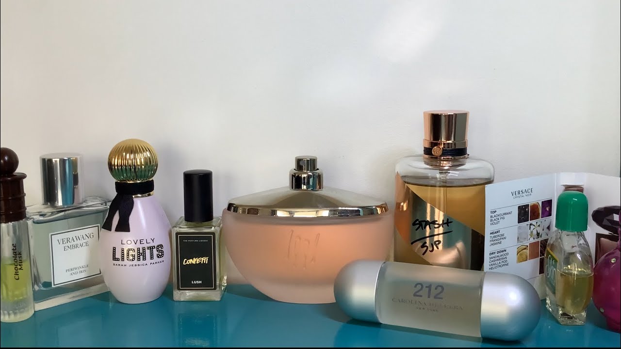 What I Wore Last Week inc Sarah Jessica Parker Lovely Lights Versace Crystal Noir EDT Lush Confetti