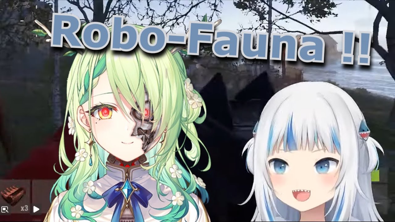 Fauna sounds like a robot and Gura can't stop laughing