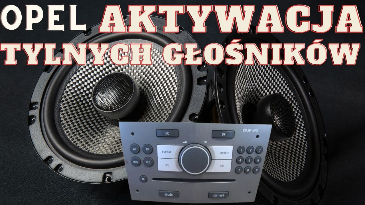 Aktywacja tylnych głośników OPEL op-com , tech2