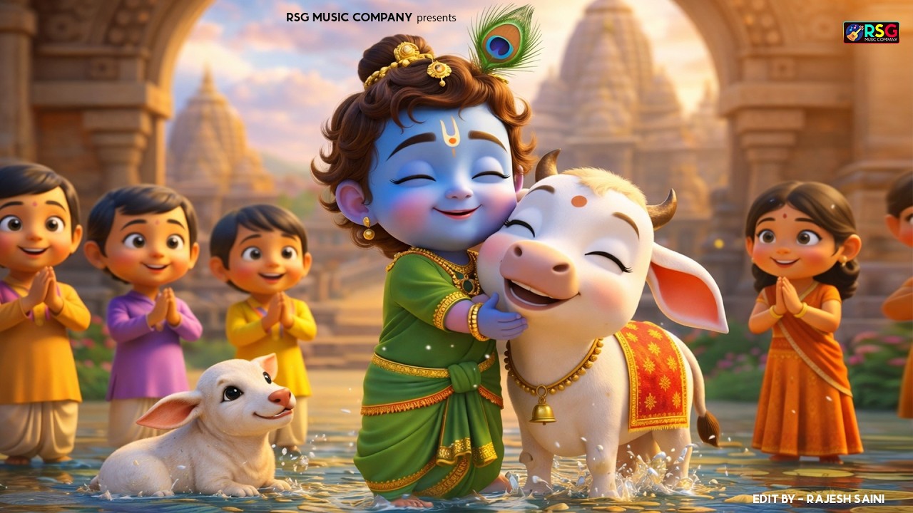 Choti Choti Gaiya, Chote Chote Gwal | छोटी छोटी गैया | #Little Krishna Bhajan - Krishna Bal Leela