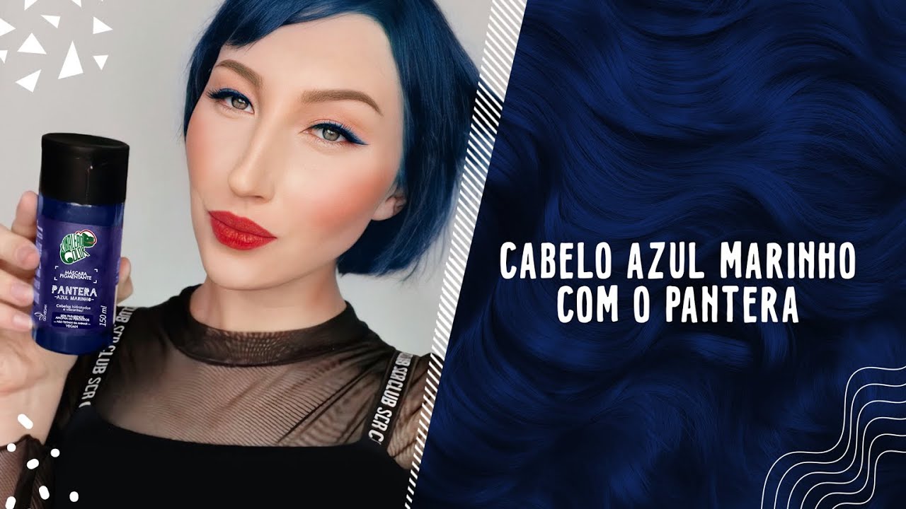 Cabelo azul marinho com o Pantera | Kamaleão Color