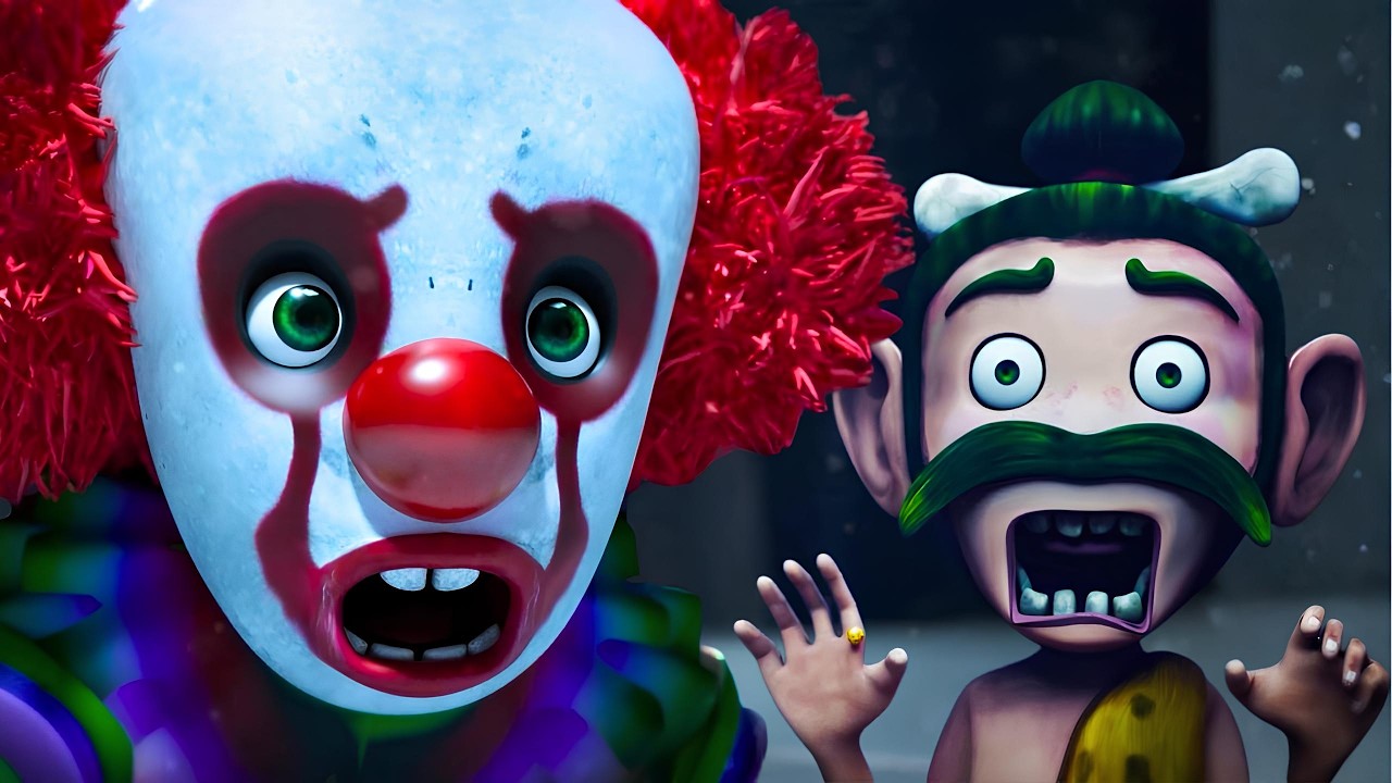 Oko ve Lele ⚡ Palyaço — Arka Arkaya Tüm Bölümler — Korku Macerası — CGI Kısa Filmler
