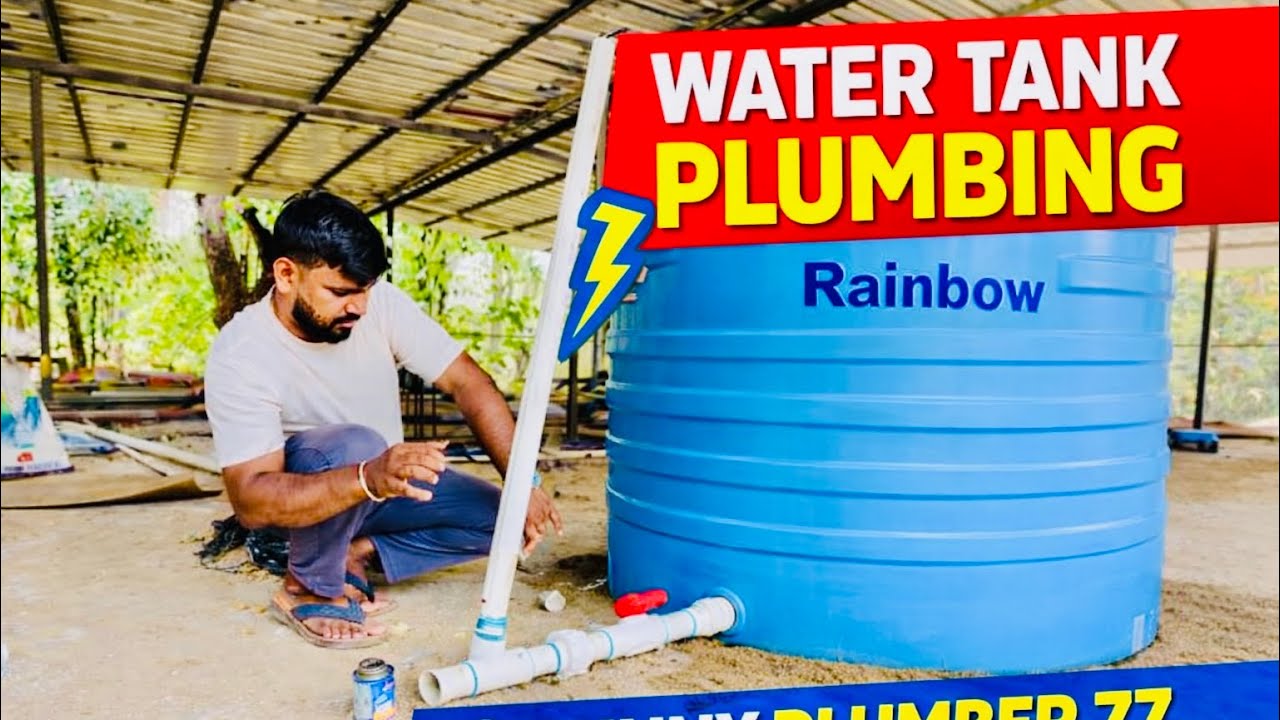 Water tank connection & plumbing work ￼