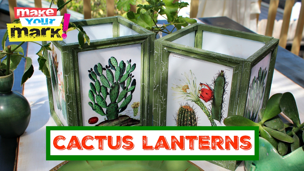 How to: Dollar Store Frame Lanterns