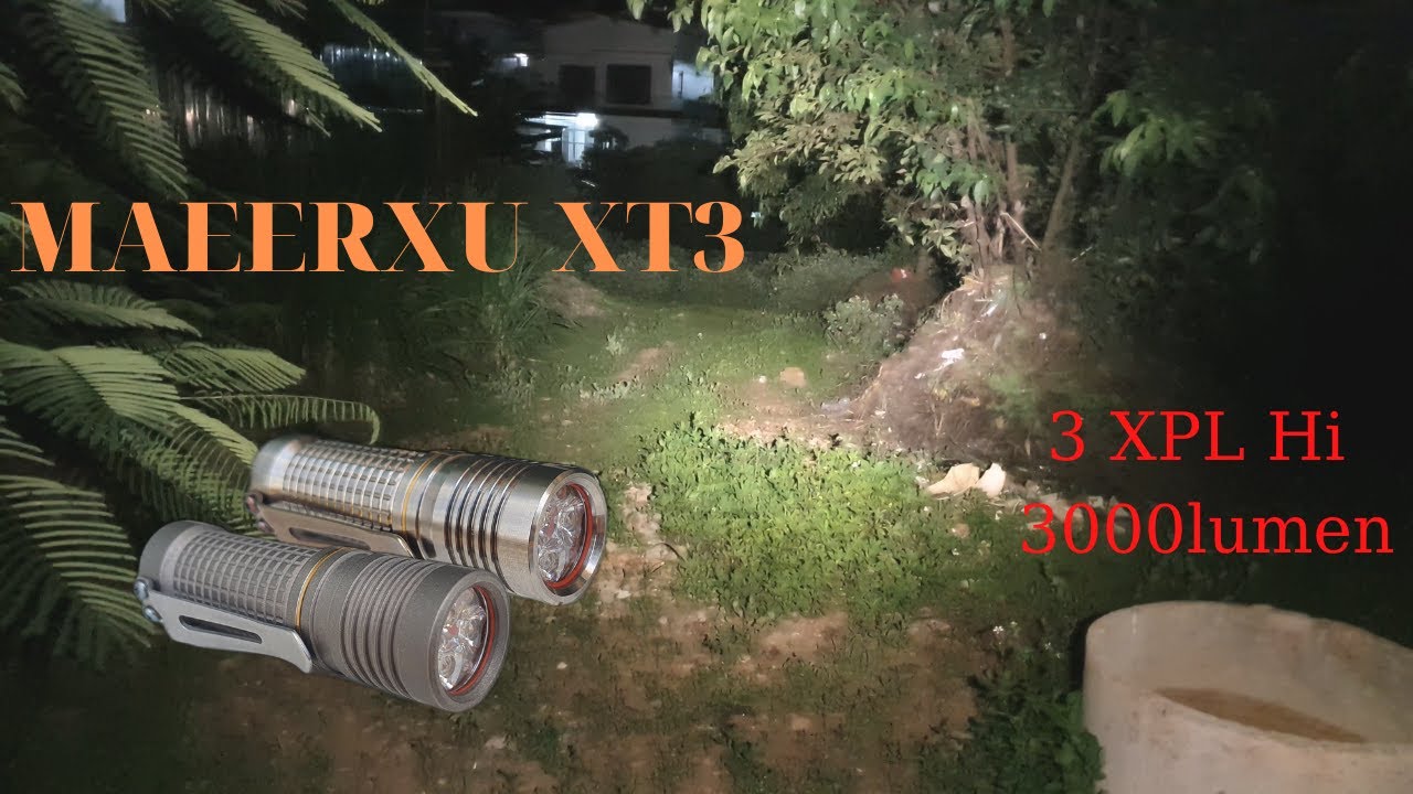 Maeerxu XT3 Titanium Cree XPL-HI 4000K - 3000lm - 18350 | Light For Life