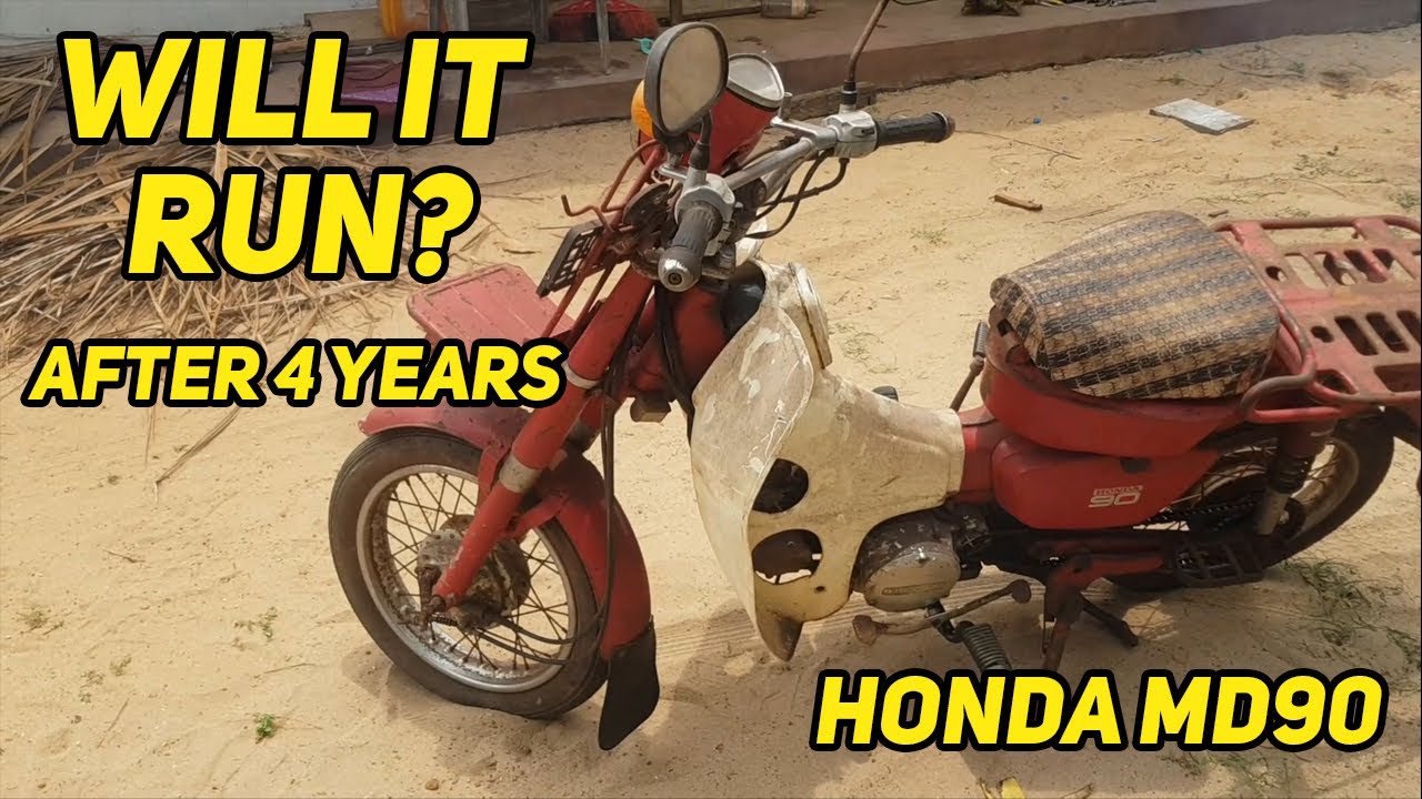 Honda MD 90 First Start in 4 years! Japanese Bike Restoration Revival