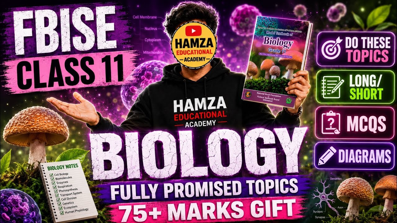 11th Biology Fbise Paper Revealed | Class 11 Biology Important Topics | Biology Guess Paper 2026 