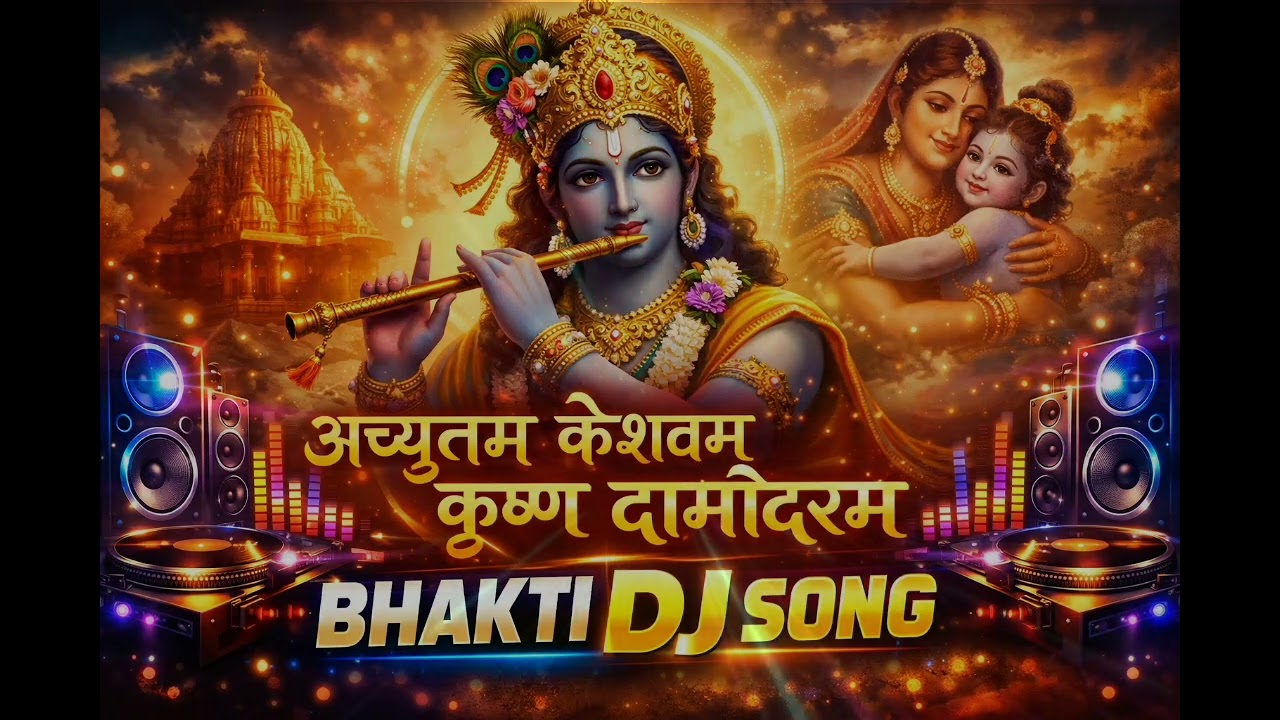 अच्युतम केशवम् कृष्ण दामोदरम् DJ Remix | Bhakti DJ Song | Krishna Bhajan DJ 2026