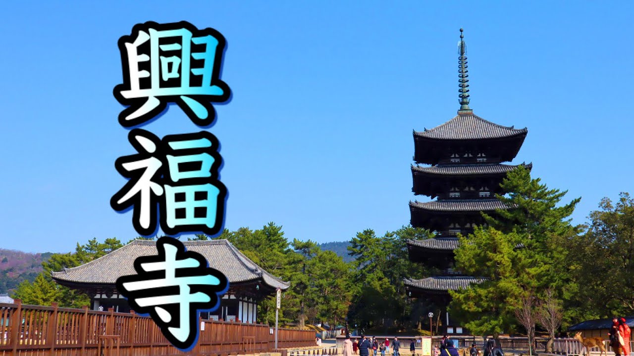 【奈良の世界遺産】興福寺境内から奈良公園 Kofukuji temple Nara Japan