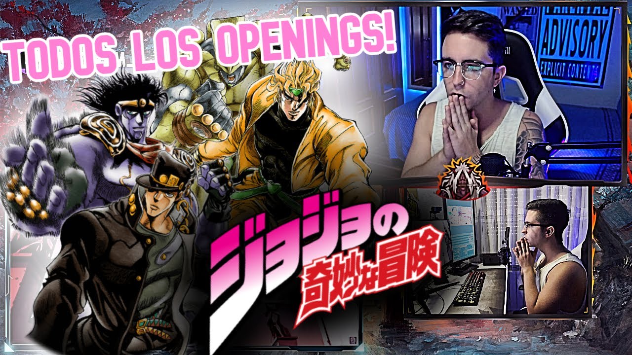 JOJO'S BIZARRE ADVENTURE | REACCIONANDO A TODOS LOS OPENINGS [1 - 9.5] POR PRIMERA VEZ!