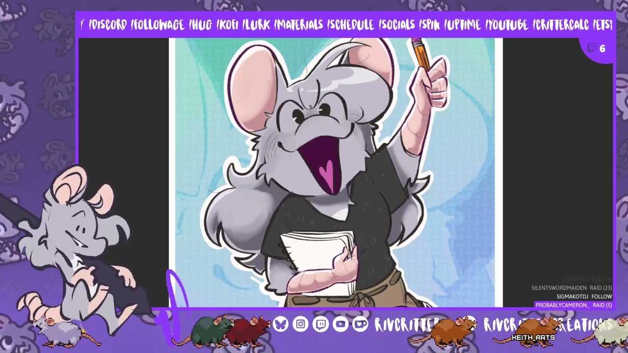 🧣🐀 Stay Warm And Cozy With Rat Today // Art And CoWorking Stream