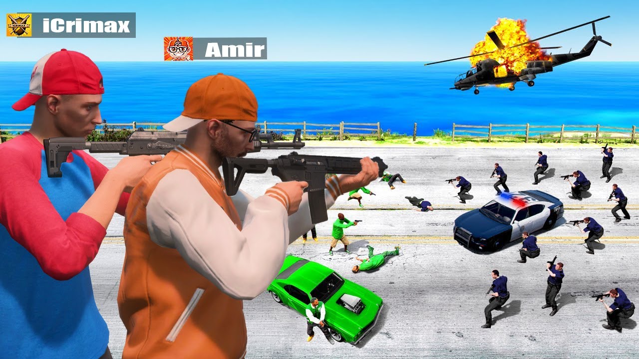 die Youtuber vs Polizei (mit iCrimax & Stanni) in GTA 5 RP