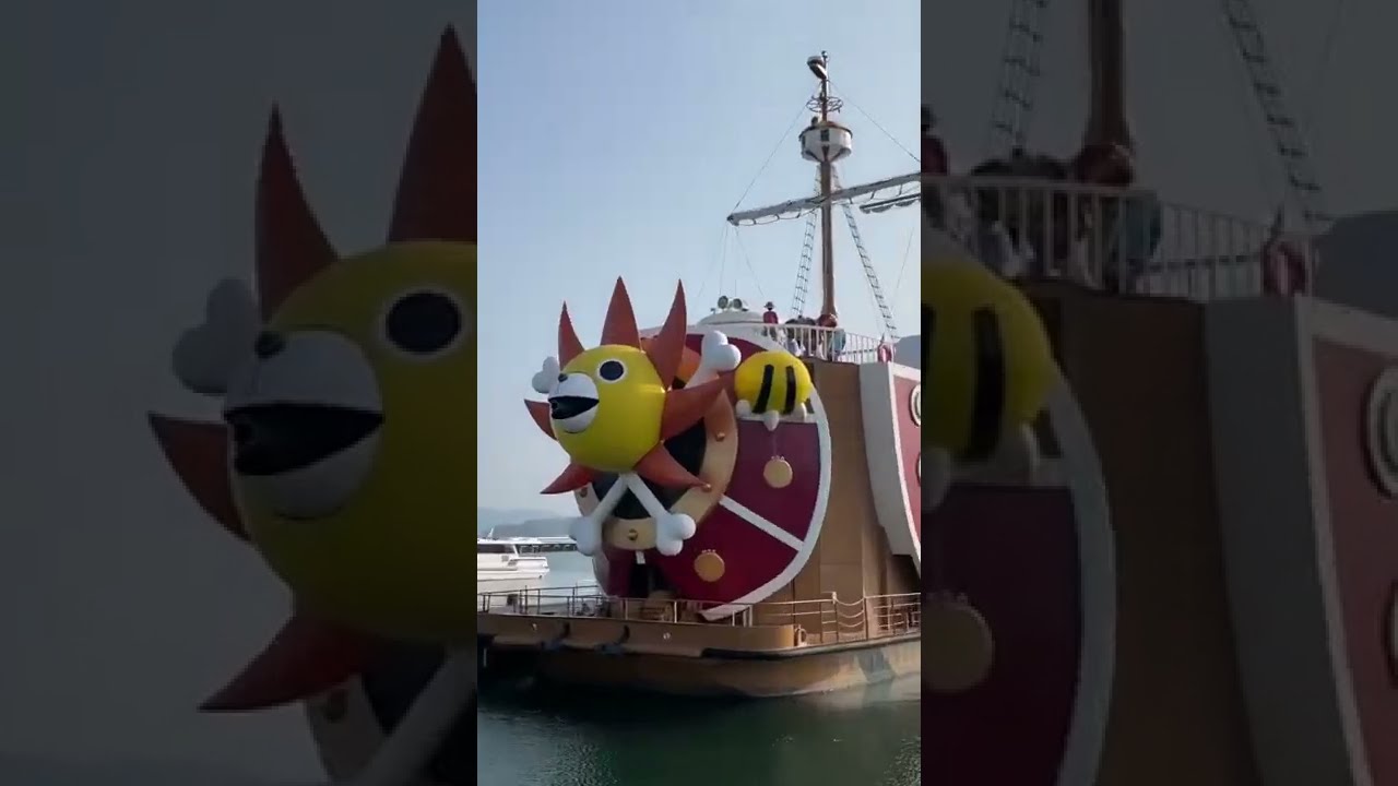 Лодка Thousand Sunny из ONE PIECE В РЕАЛЬНОЙ ЖИЗНИ в Японии! #япония #шорты