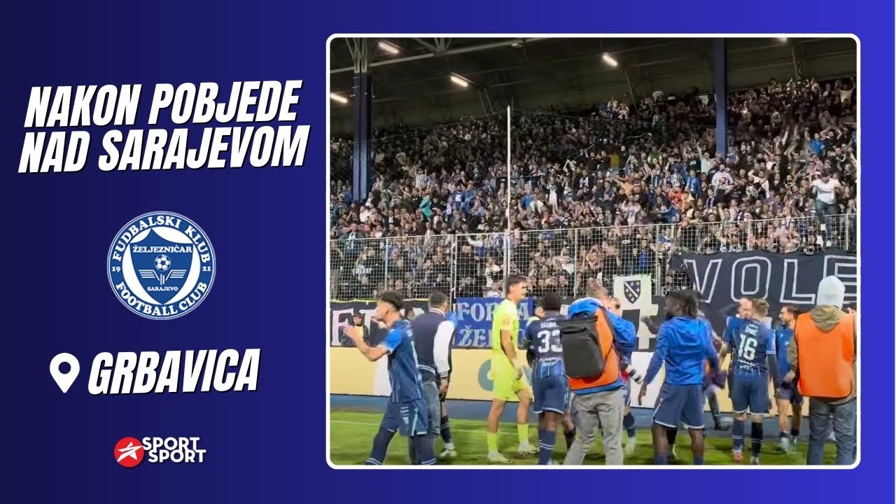 SLAVLJE ŽELJEZNIČARA NAKON POBJEDE U DERBIJU