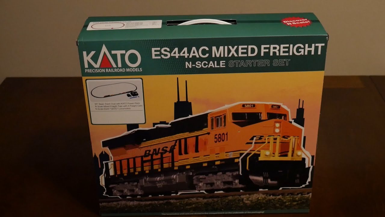 Kato N Scale ES44AC Mixed Freight Starter Set Unboxing
