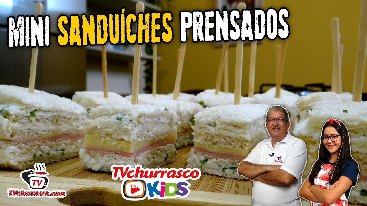 Como Fazer Mini Sanduíches Prensados - Tv Churrasco