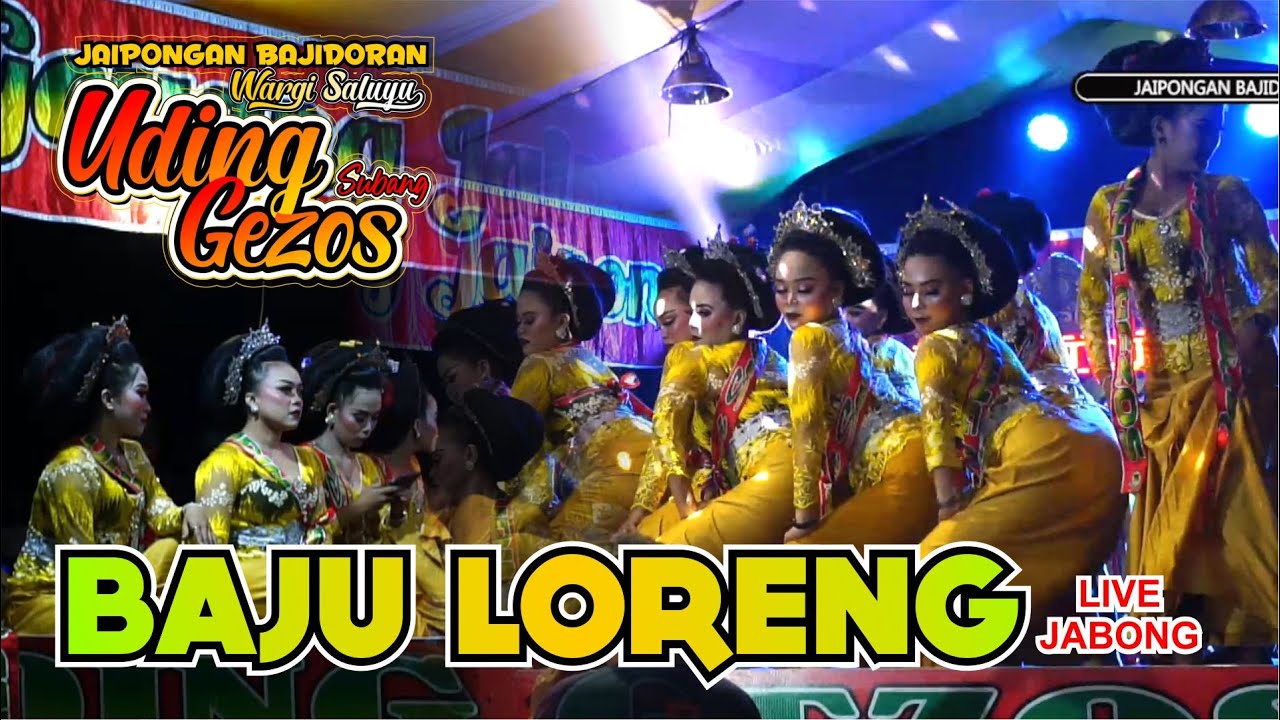 BAJU LORENG JAIPONGAN BAJIDORAN UDING GEZOS SUBANG TERBARU 2024