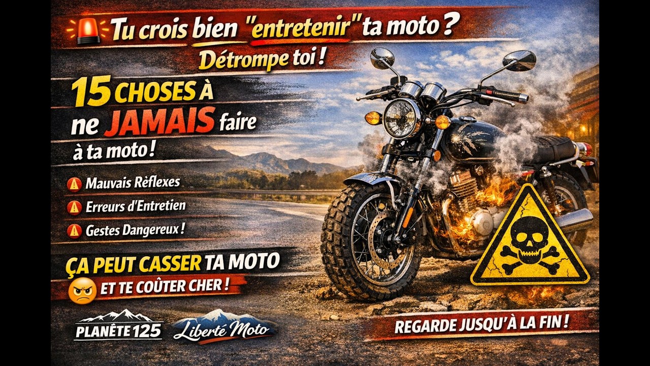 Entretien: 15 erreurs qui détruisent ta moto sans le savoir !