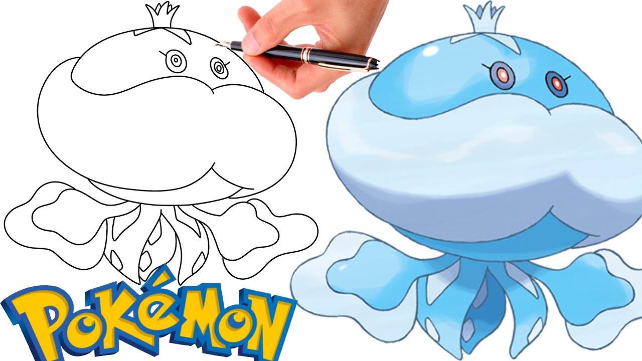 How To Draw JELLICENT POKEMON #593 | Generation 5