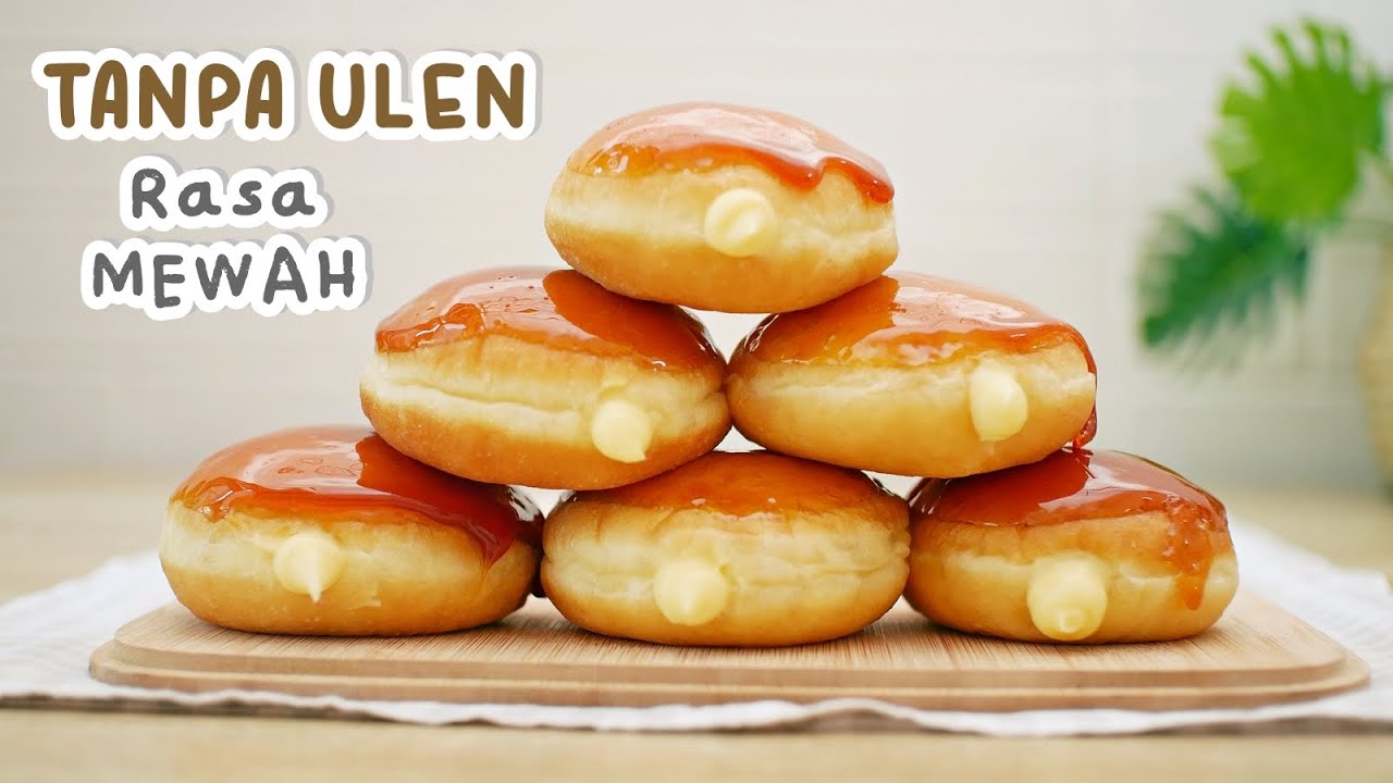 TANPA ULEN! DONAT CRÈME BRULEE – Bahan Simpel Rasa Mewah!!