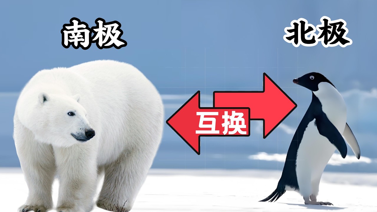 把熊送去南极活不过3个月，把企鹅送去北极会被吃光|极地动物互换实验