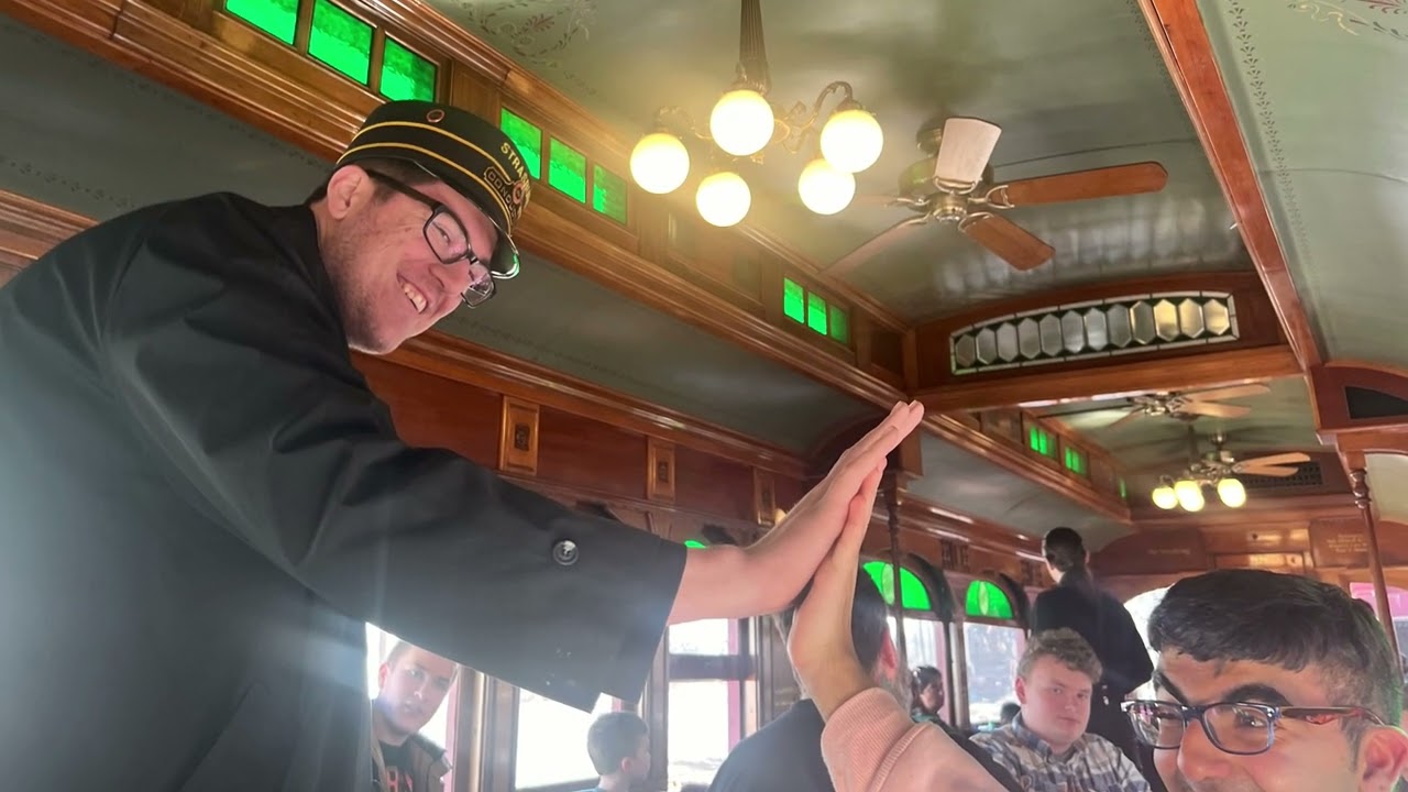 The Strasburg Rail Road train ride  in  PA.