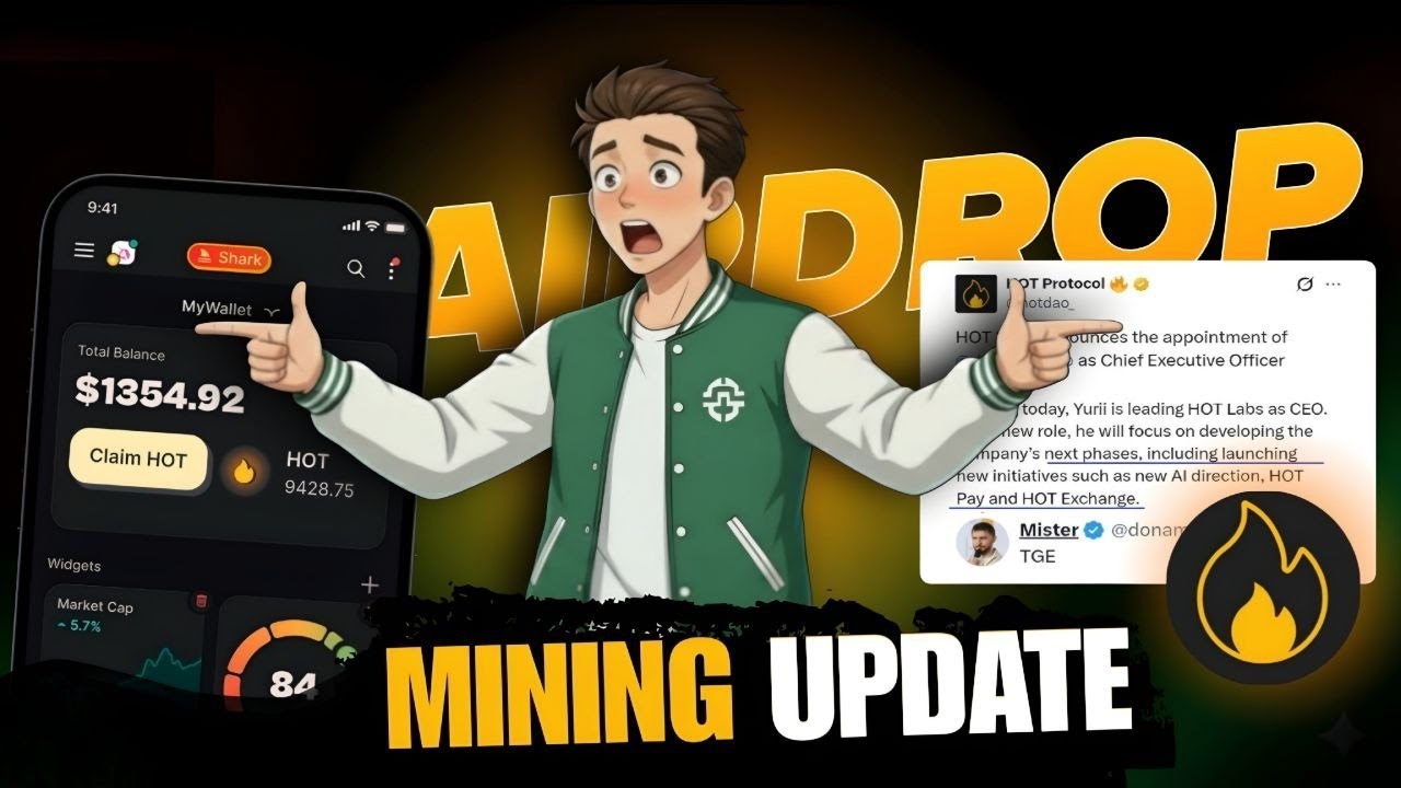 Hot Coin Mining New Update | Hot Wallet Airdrop Listing Update | Hot protocol Airdrop Withdrawal