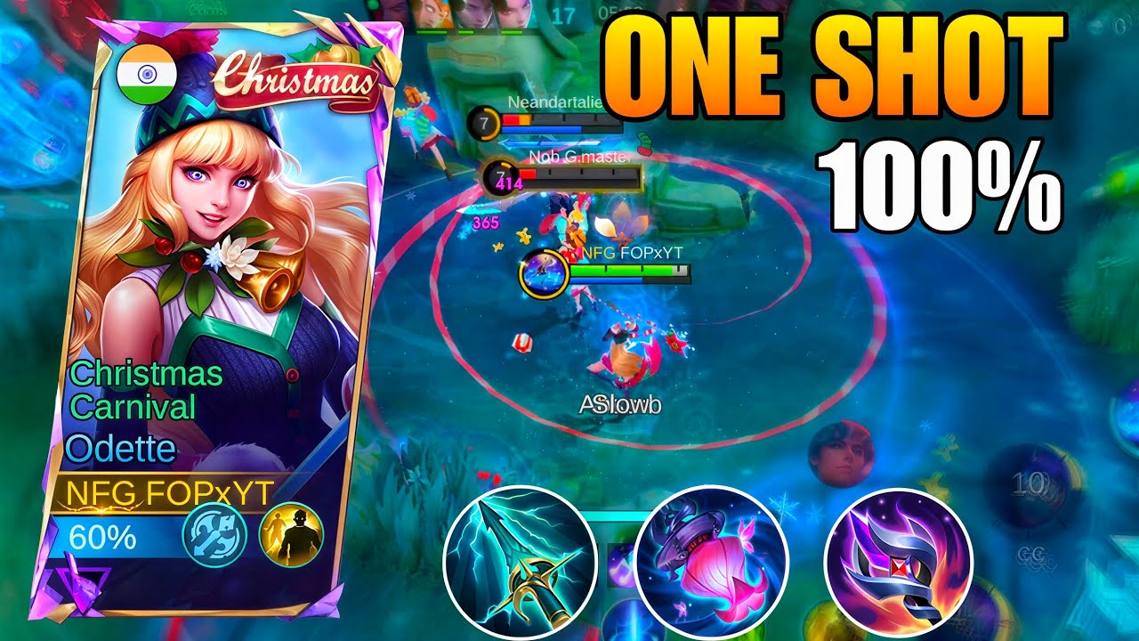 14 Kills Odette One Shot Build Solo Carry 15 Starts Mythic Rank | MLBB Gameplay 