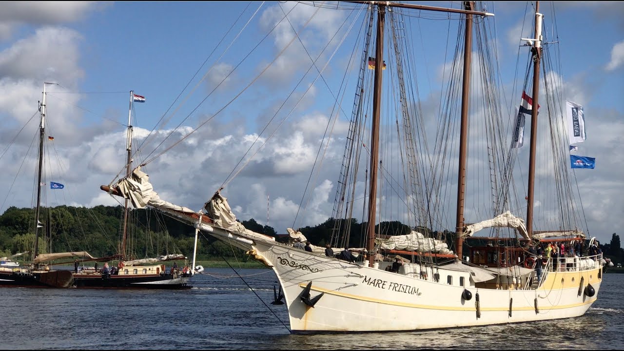 27. Hanse Sail 2017, 4K Video, Sedow, Барк Седов на Ганзейской регате в Ростоке