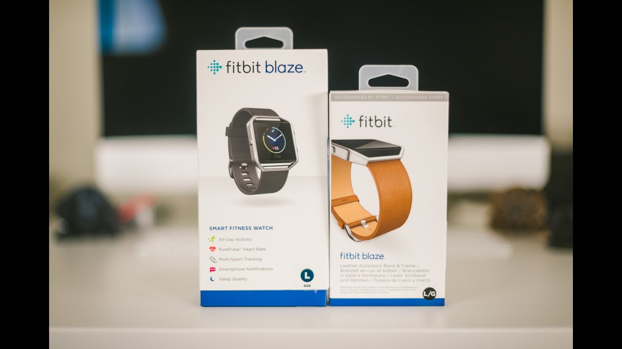 Fitbit Blaze + Leather Band Unboxing