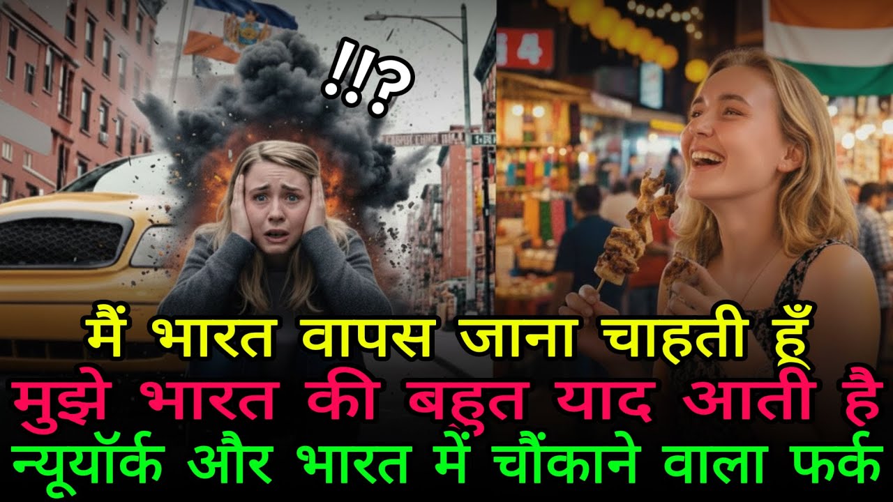 न्यूयॉर्क घटना के बाद सिमटी विदेशी छात्रा, भारत के साधारण चमत्कार पर रो पड़ी 💓