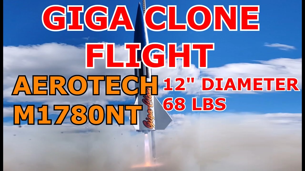GIGA CLONE FIRST FLIGHT LAUNCH DAY ! Aerotech M1780 NT Rocket Motor METRA NY Rocket Club