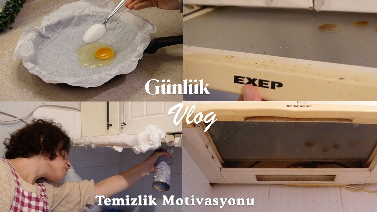 Kış Günü Sıcak Evde Temizlik 🧽| Tavada Çırpmadan Pratik Islak Kek | Evde Deneye Deneye Öğrendiklerim