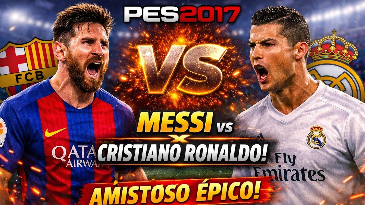 Quem é o rei do futebol? Messi vs CR7 no PES 2017!