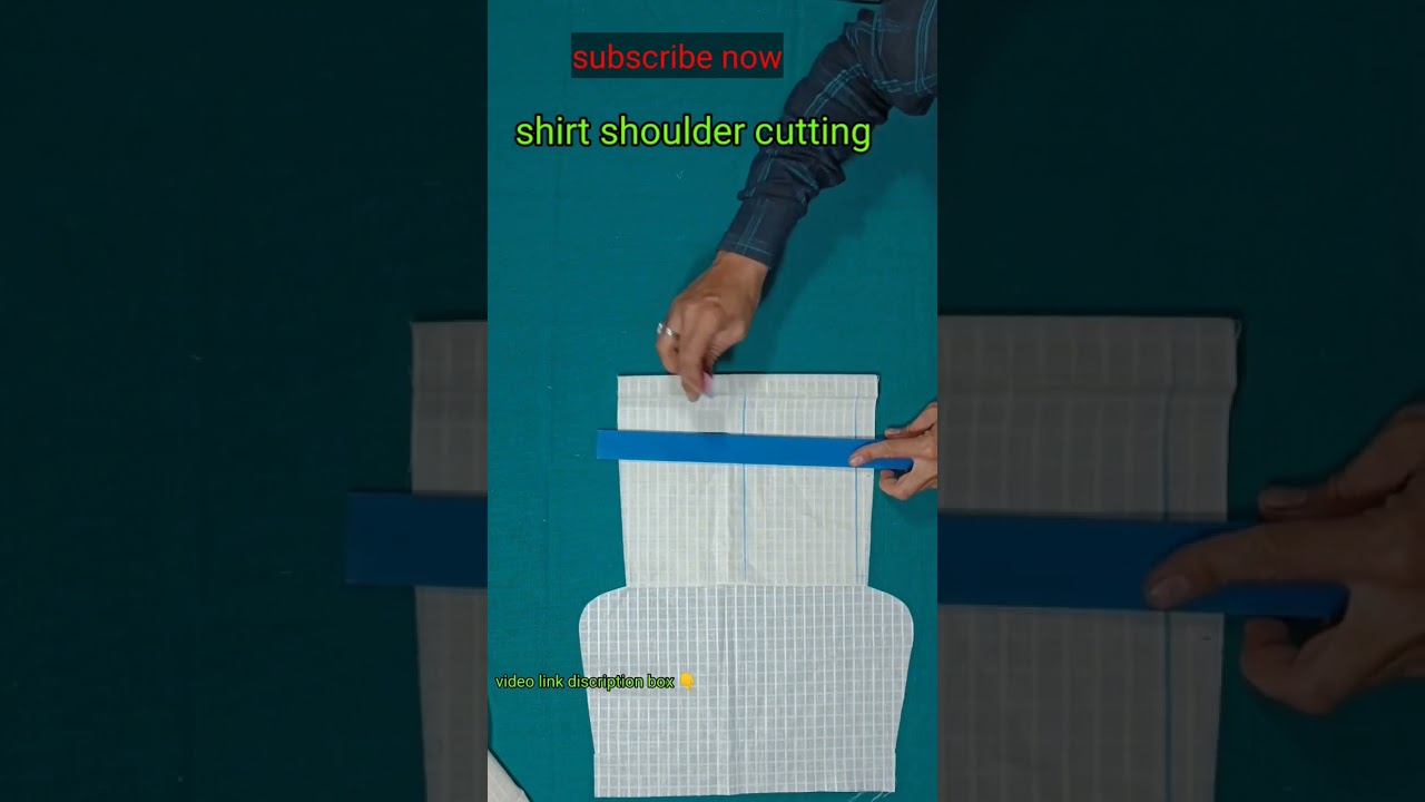 Shirt shoulder cutting | how to cut shirt shoulder | lt tailors
