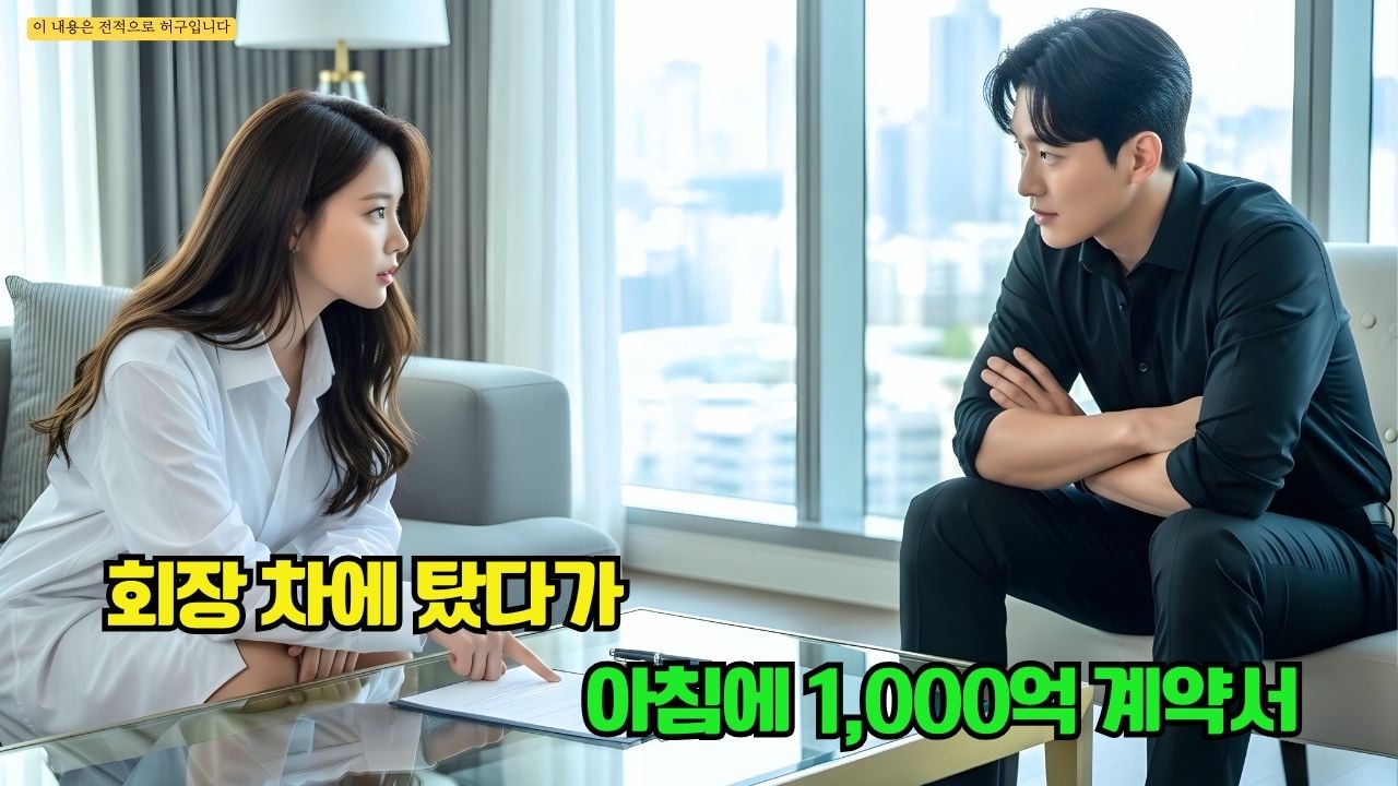 실연한 여대생이 술에 취해 회장 차에 잘못 탑승… 다음 날 침대 위에 1,000억 결혼 계약서가 놓여 있었다