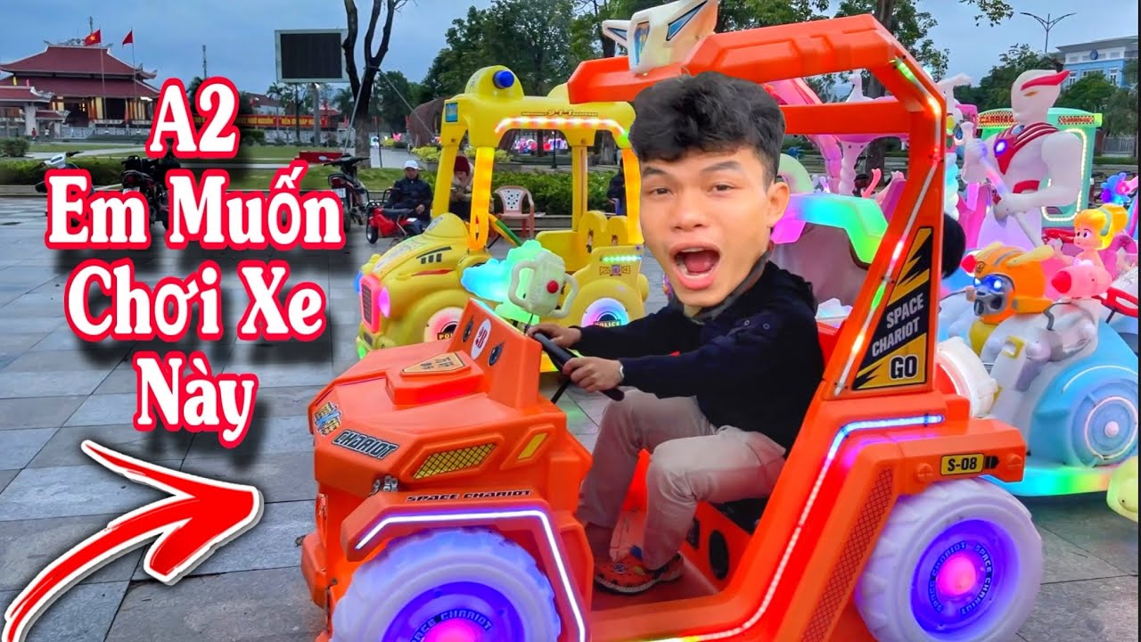 A2 Dẫn Bé Quỳnh Đi Chơi Xe Điện - Phần 2