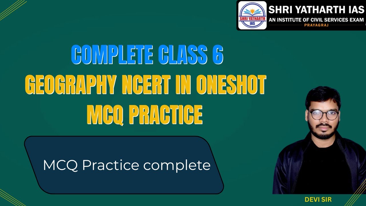 Complete NCERT Geography MCQs | NCERT Class 6th in oneshot for ctet practice