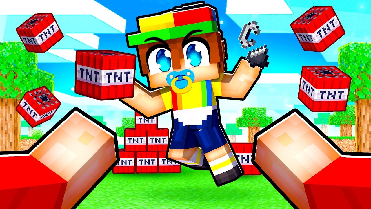 I Taught Baby Johnny How To Play Minecraft! (Bad Idea)