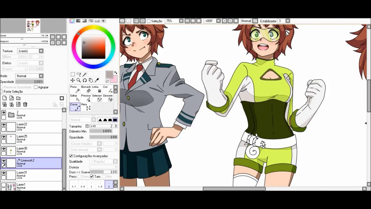 {.:Boku No Hero Academia OC:.} Chiharu - Speedpaint