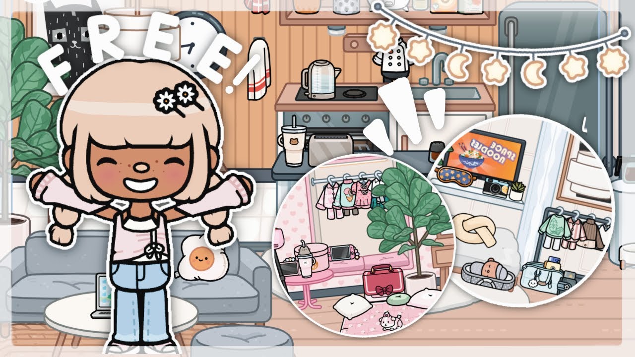 Turning The Mall Into A FREE HOME 🏡 | *with voice* | Toca Boca House Tour 